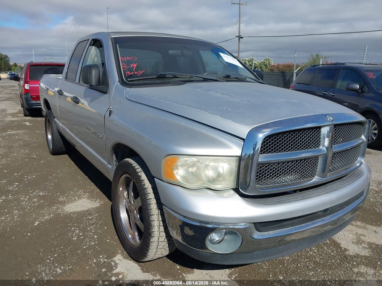 1D7HA18N63S****** · 2003 DODGE RAM 1500 SLT/LARAMIE/ST