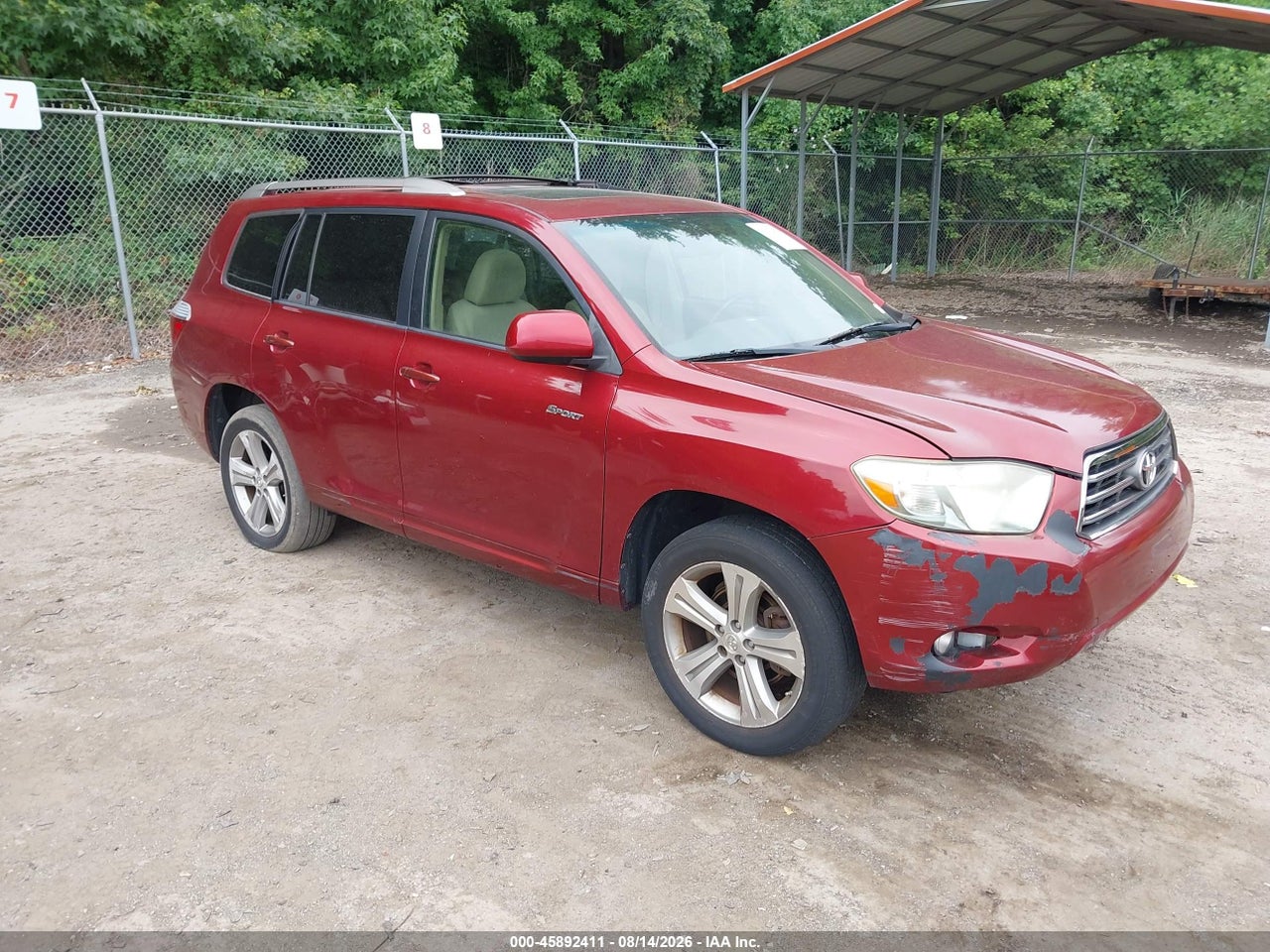 JTEDS43A982****** · 2008 TOYOTA HIGHLANDER SPORT