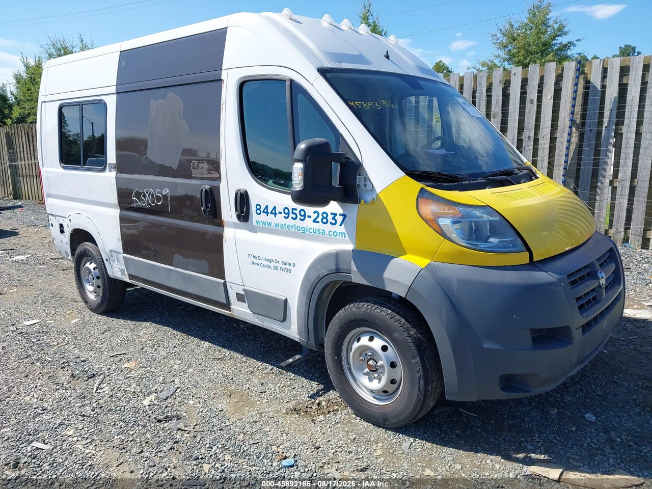 2018 RAM PROMASTER 2500 HIGH ROOF 136 WB