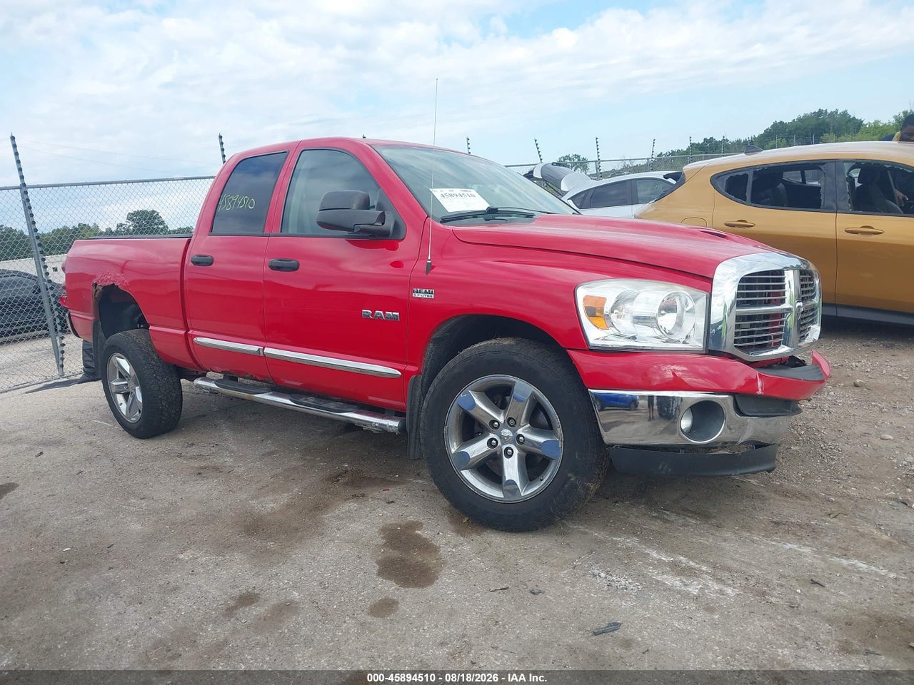 1D7HU18298S****** · 2008 DODGE RAM 1500 SLT