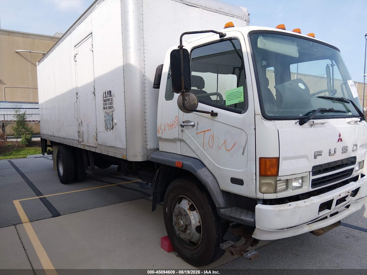 JL6DGM1E67K****** · 2007 MITSUBISHI FUSO TRUCK FM 61F
