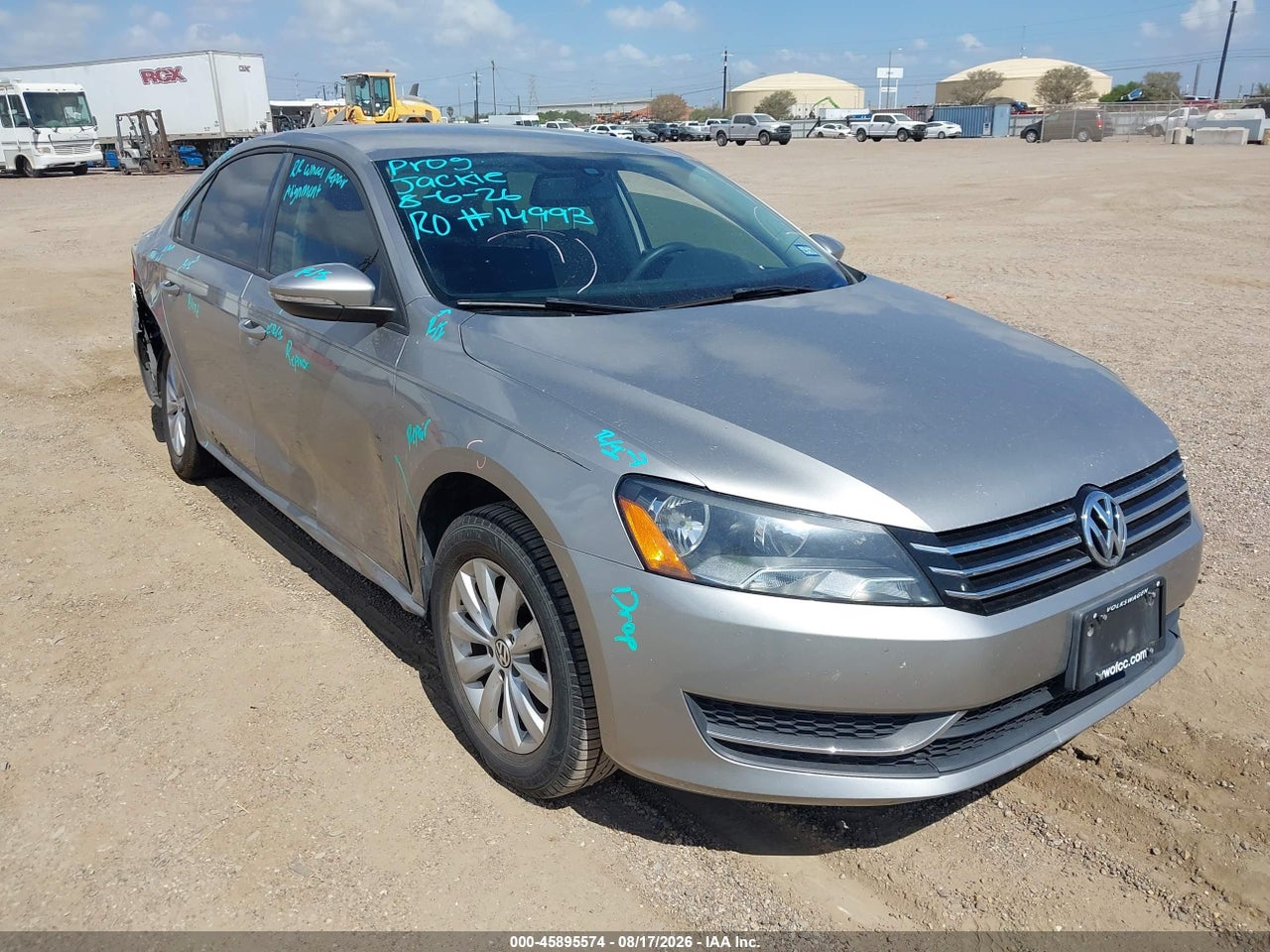 1VWAH7A37CC****** · 2012 VOLKSWAGEN PASSAT 2.5L S
