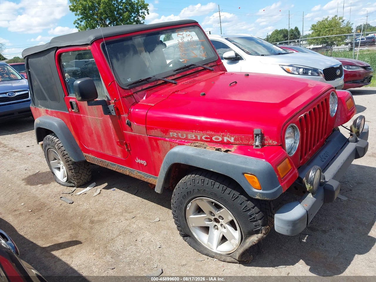 1J4FA69S44P****** · 2004 JEEP WRANGLER RUBICON