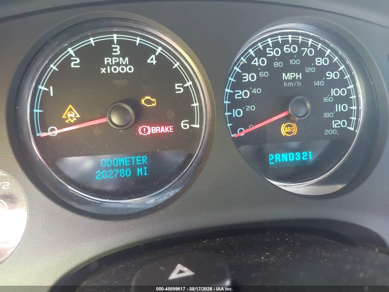 1GNFK13038R****** · 2008 CHEVROLET TAHOE LTZ · 7/11