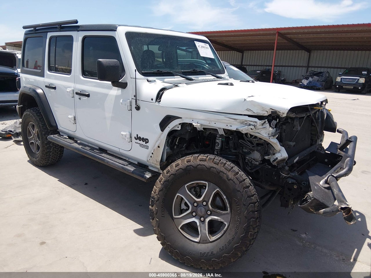 1C4HJXDN8MW****** · 2021 JEEP WRANGLER UNLIMITED SPORT S 4X4