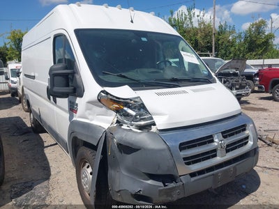 3C6TRVDG9JE****** · 2018 RAM PROMASTER 2500 HIGH ROOF 159 WB