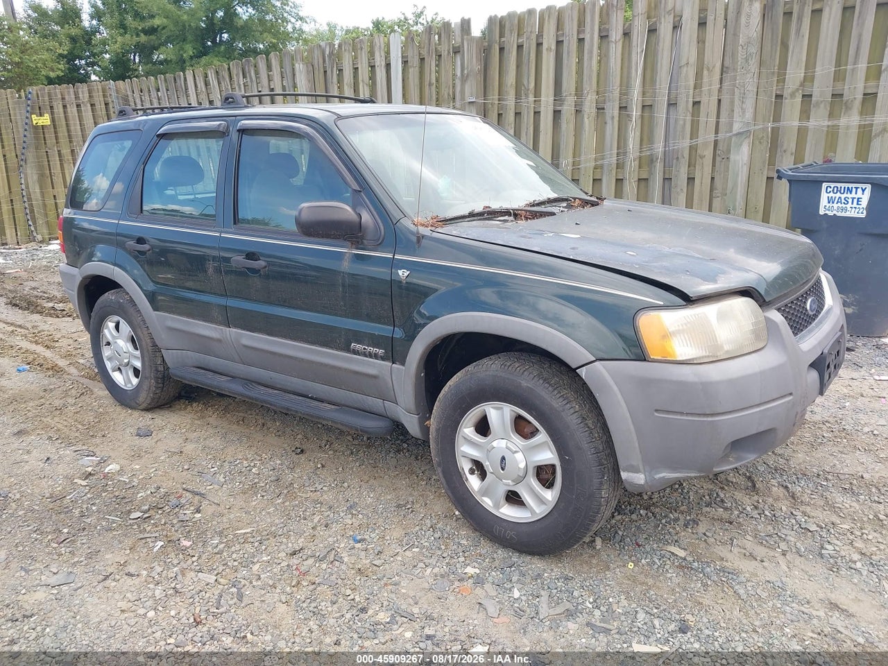 1FMYU041X1K****** · 2001 FORD ESCAPE XLT