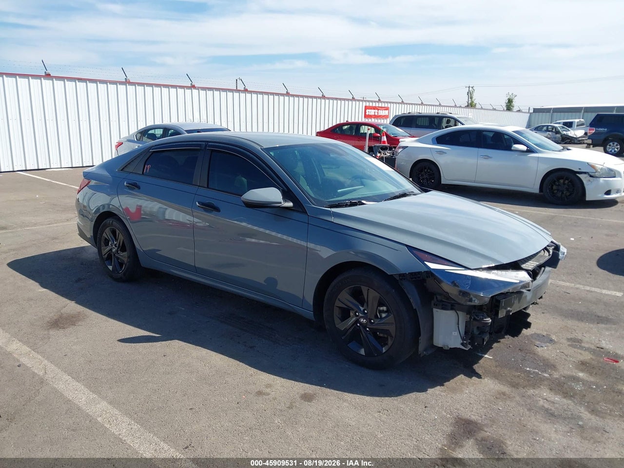 2022 HYUNDAI ELANTRA HYBRID BLUE