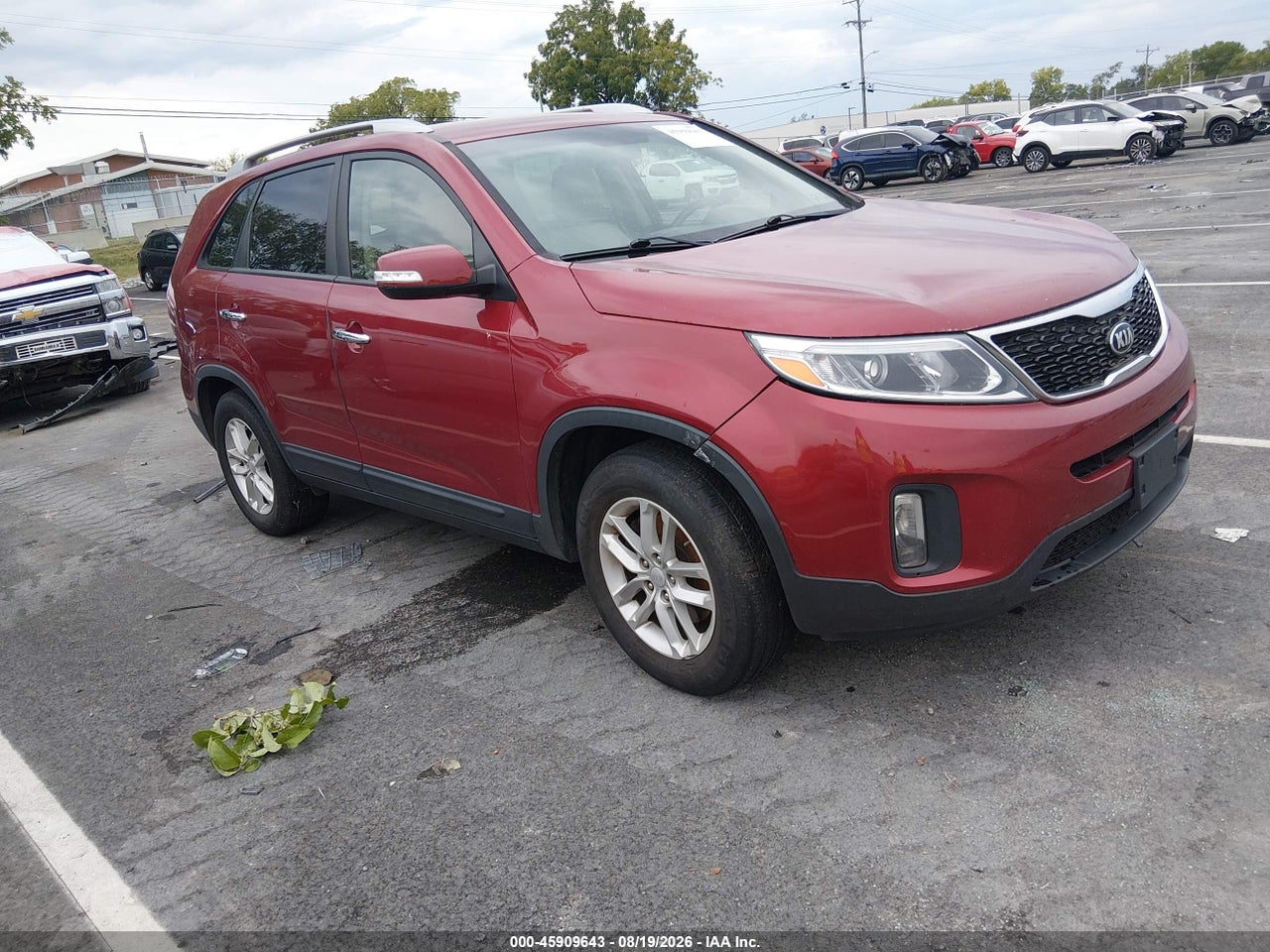 5XYKT4A74EG****** · 2014 KIA SORENTO LX V6