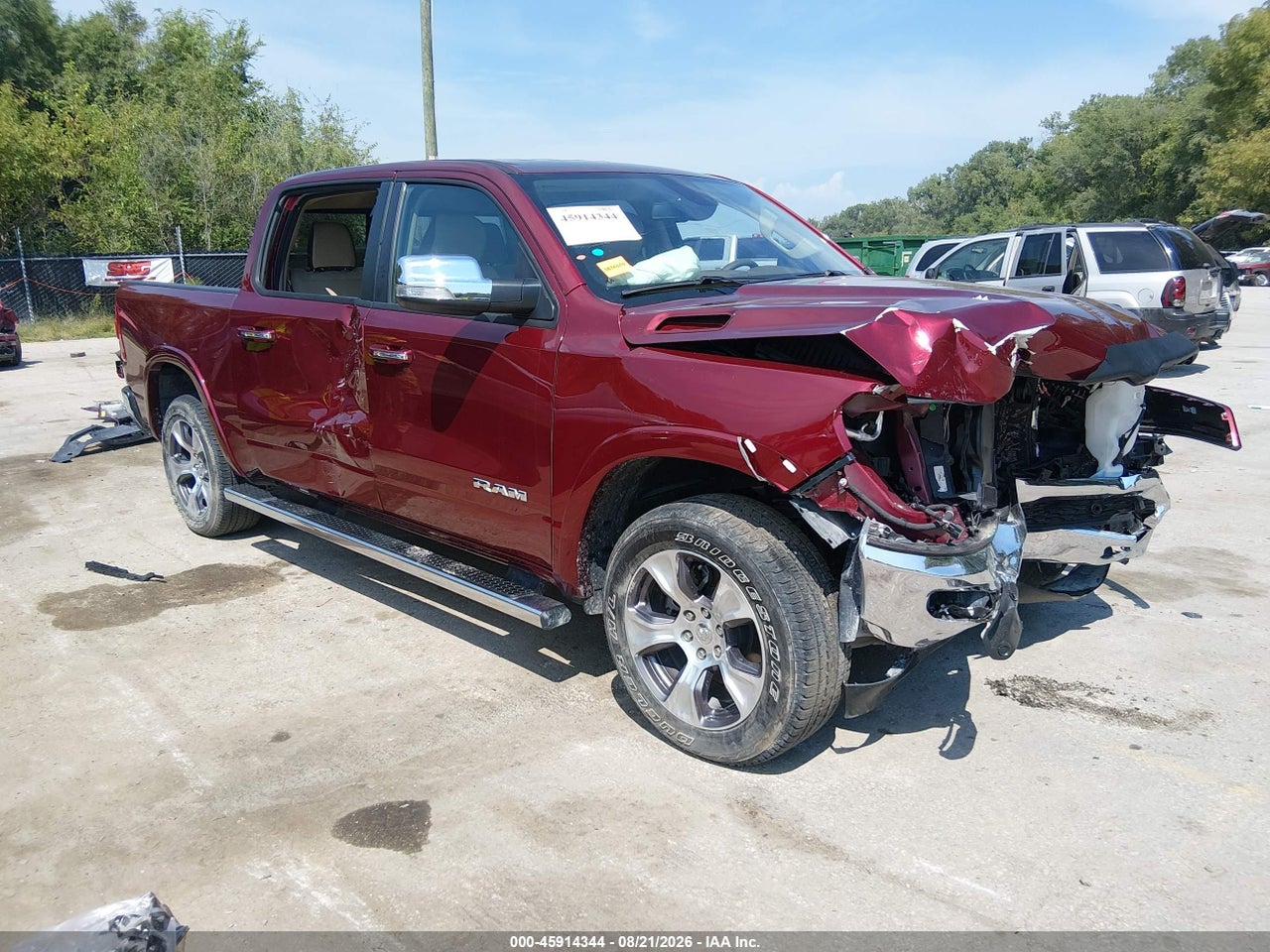 1C6SRFJTXKN****** · 2019 RAM 1500 LARAMIE  4X4 5'7 BOX