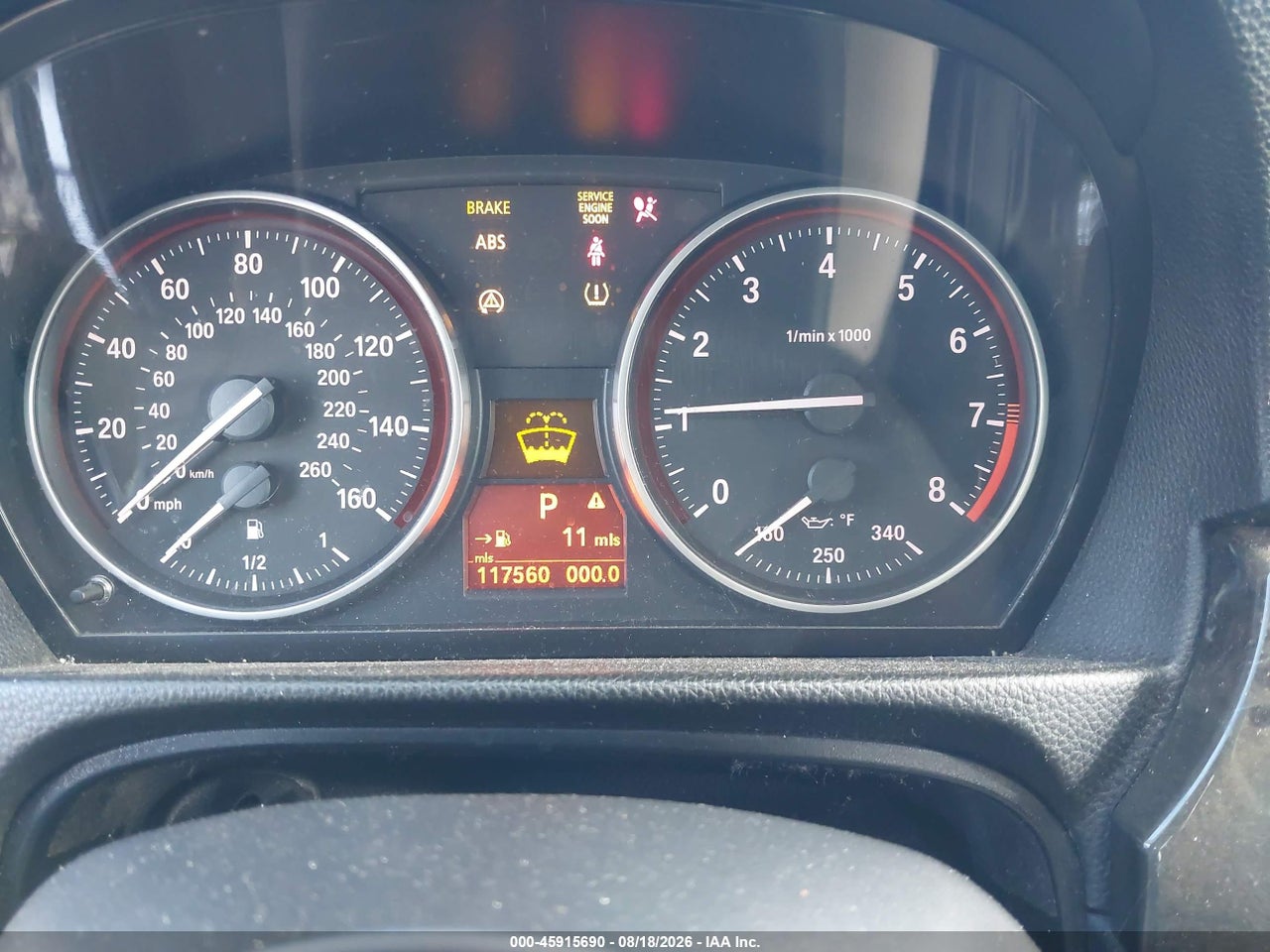 WBAWV135X9P****** · 2009 BMW 328I   · 7/11