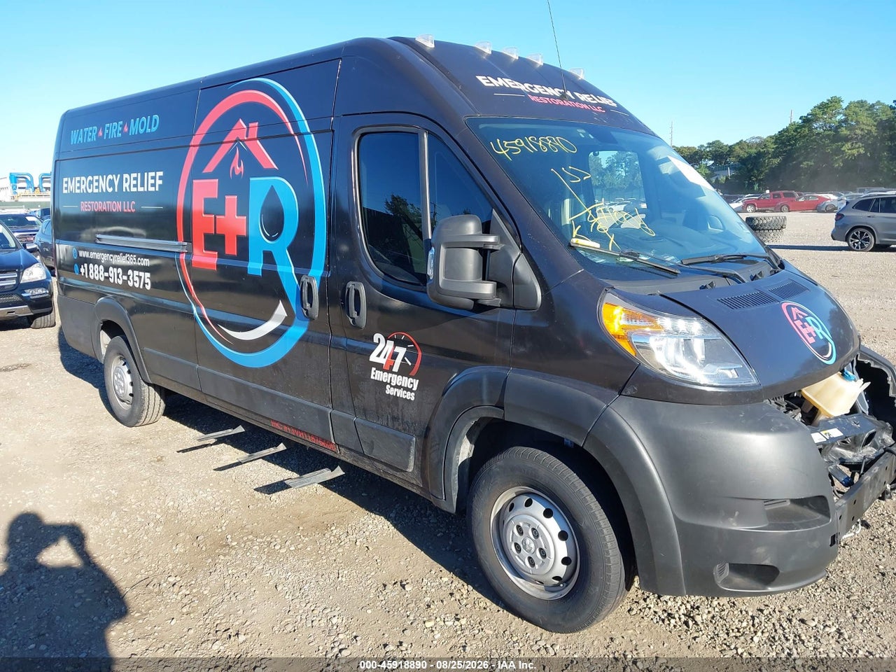 3C6URVJG7KE****** · 2019 RAM PROMASTER 3500 CARGO VAN HIGH ROOF 159 WB EXT