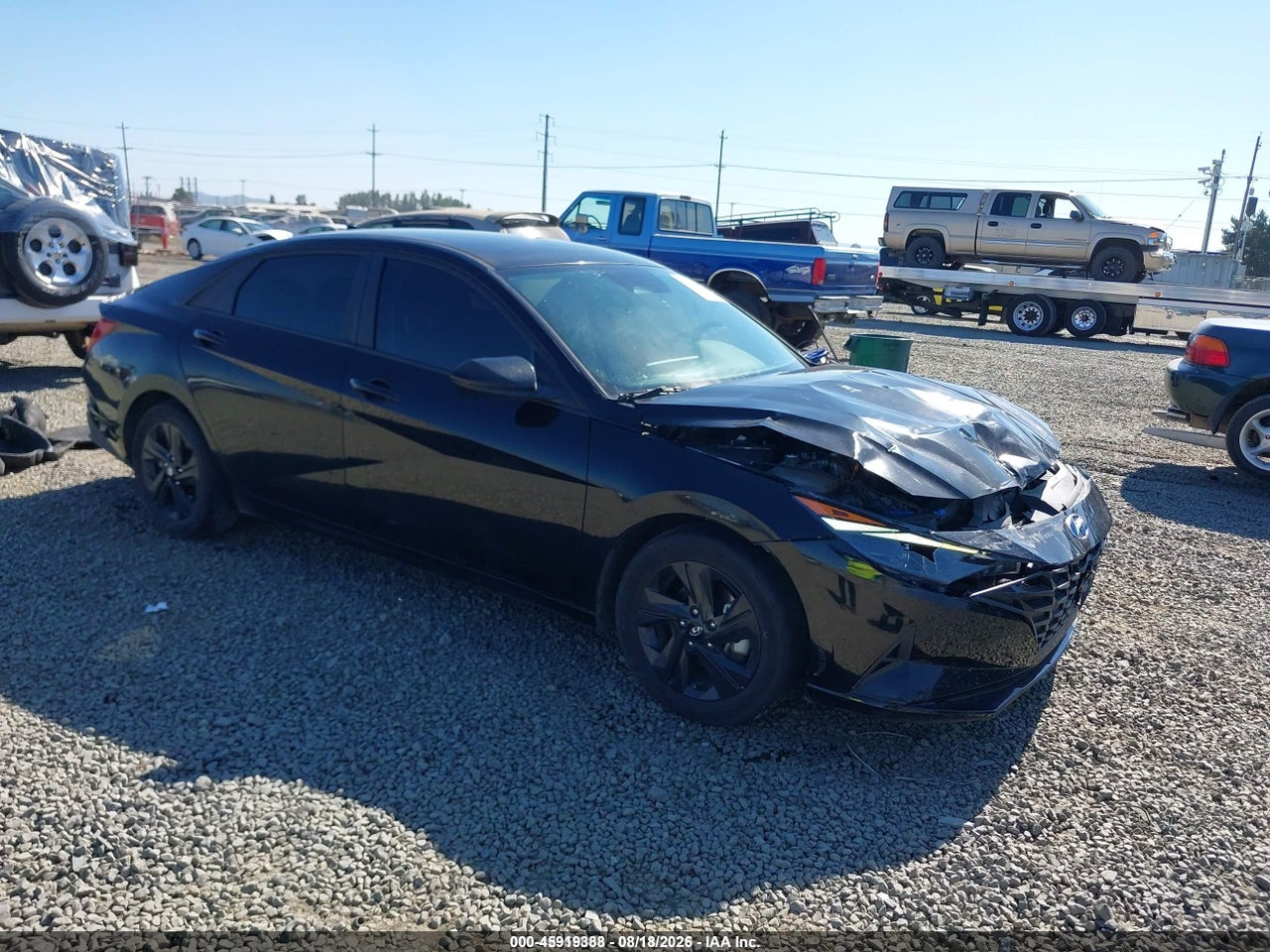 2022 HYUNDAI ELANTRA HYBRID BLUE