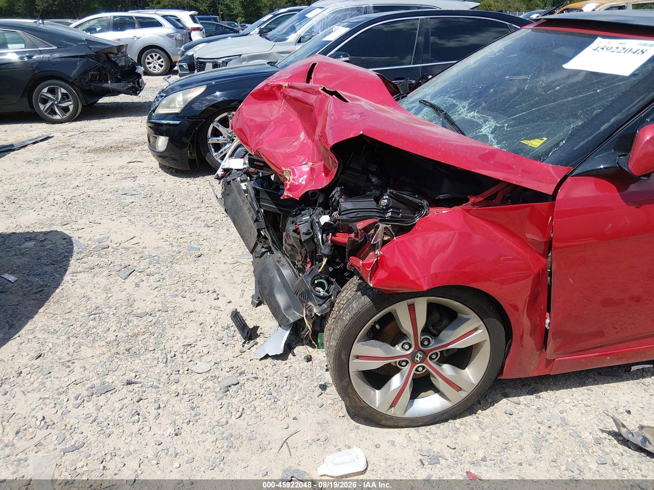 2012 HYUNDAI VELOSTER BASE W/RED/BLACK · 6/10