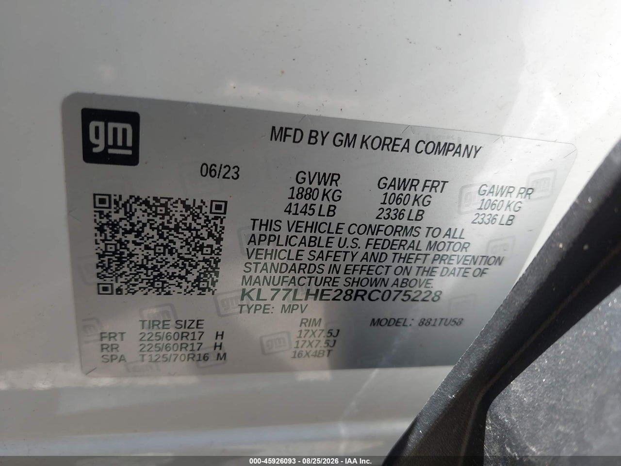 2024 CHEVROLET TRAX FWD LT · 9/11