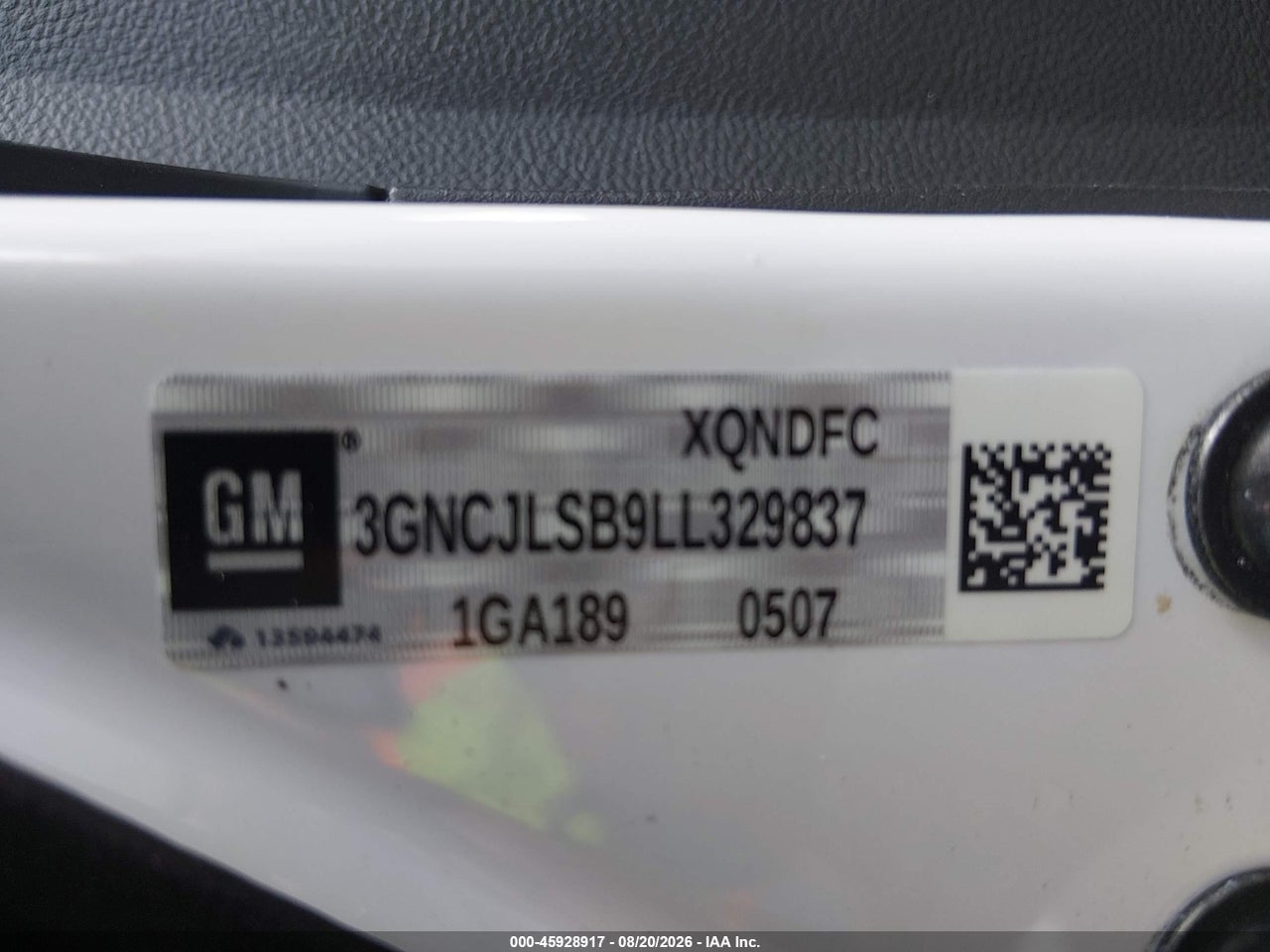 2020 CHEVROLET TRAX FWD LT · 9/11