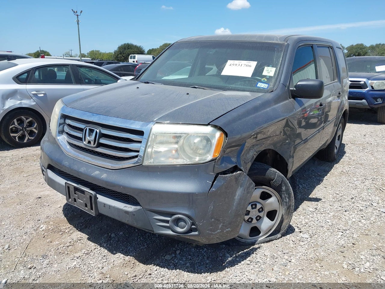 2013 HONDA PILOT LX · 2/11