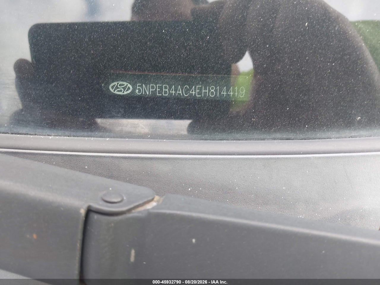 5NPEB4AC4EH****** · 2014 HYUNDAI SONATA GLS · 9/11