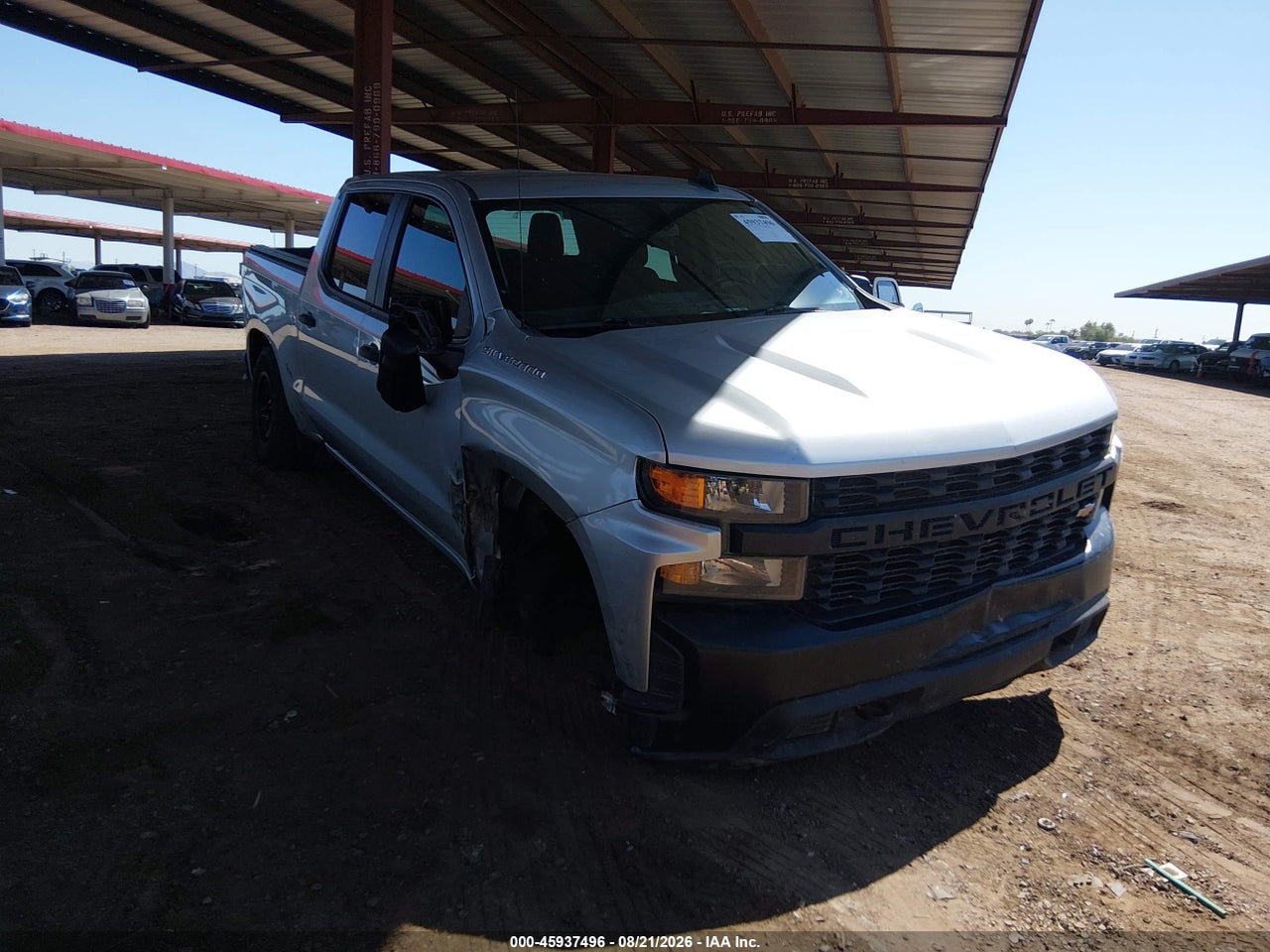 1GCUYAEF6MZ****** · 2021 CHEVROLET SILVERADO 1500 4WD  SHORT BED WT