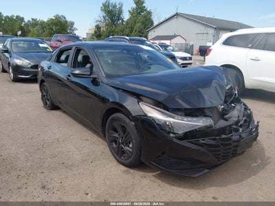 KMHLM4AJXPU****** · 2023 HYUNDAI ELANTRA HYBRID BLUE