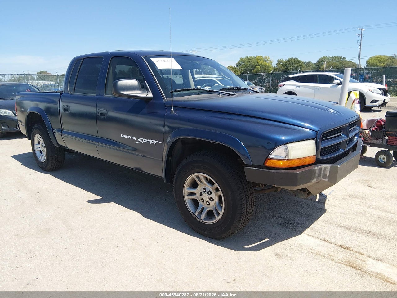 1B7HL38N92S****** · 2002 DODGE DAKOTA SPORT