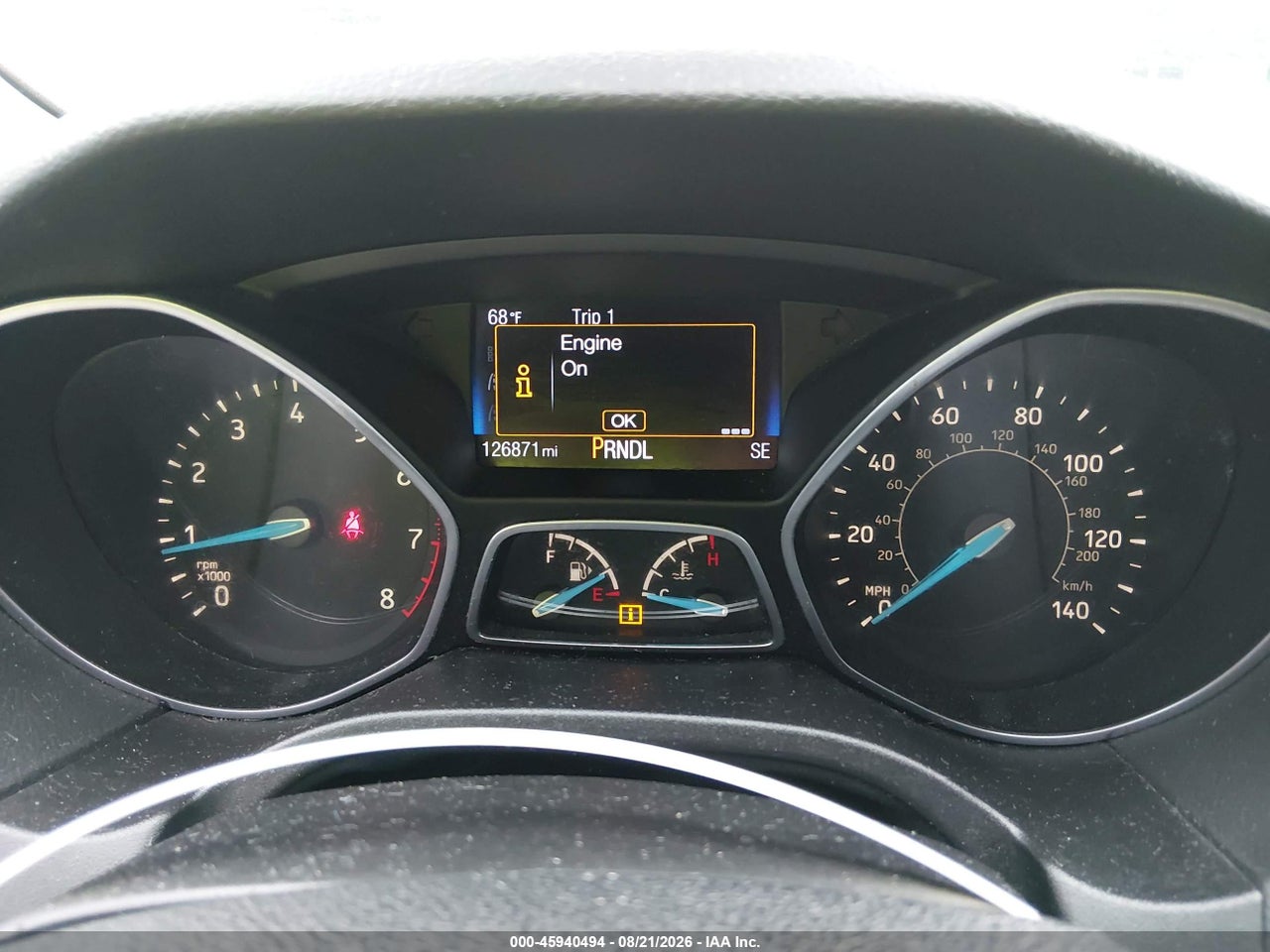 1FADP3K2XGL****** · 2016 FORD FOCUS SE · 7/11