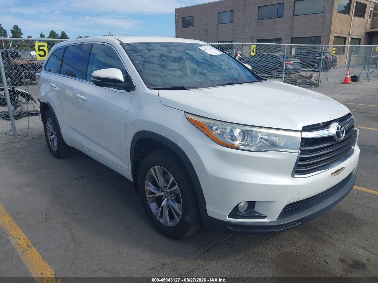 5TDBKRFH5GS****** · 2016 TOYOTA HIGHLANDER LE PLUS V6