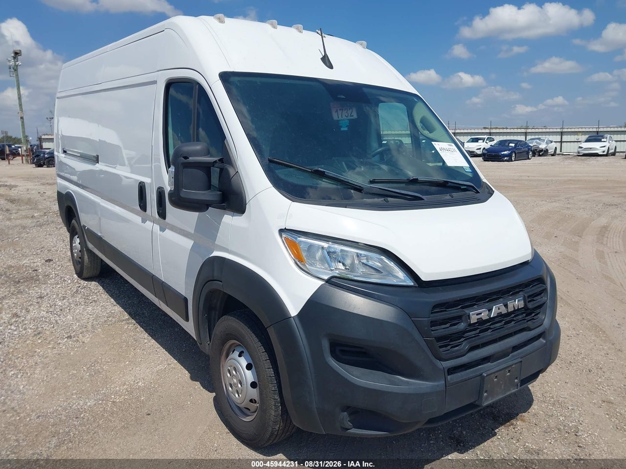 2023 RAM PROMASTER 2500 HIGH ROOF 159 WB