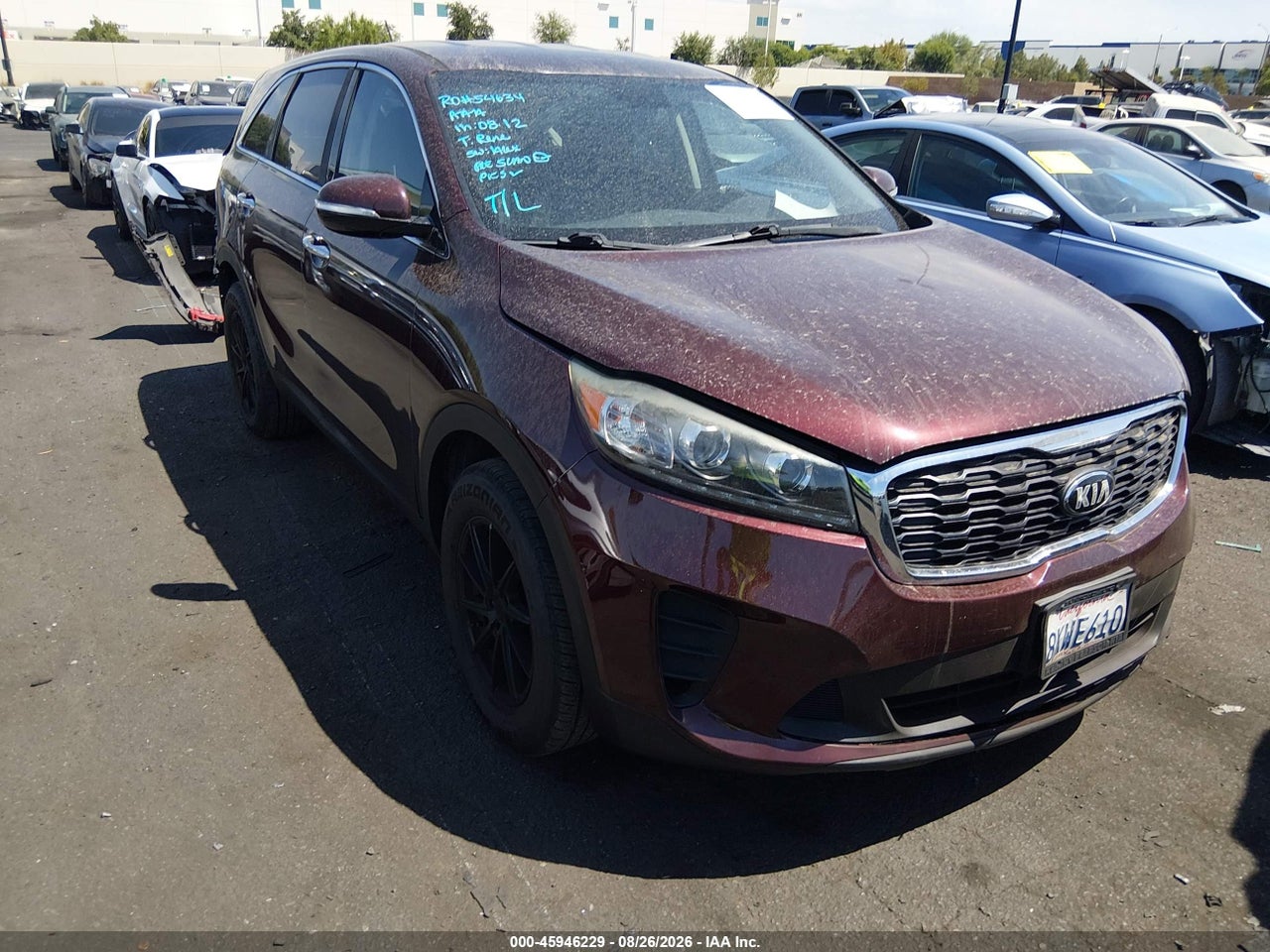 5XYPG4A38KG****** · 2019 KIA SORENTO 2.4L LX
