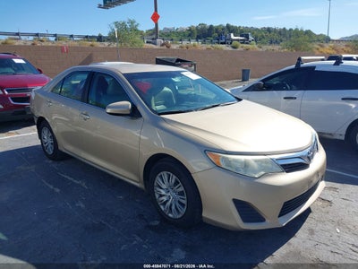 4T1BF1FK7CU****** · 2012 TOYOTA CAMRY LE