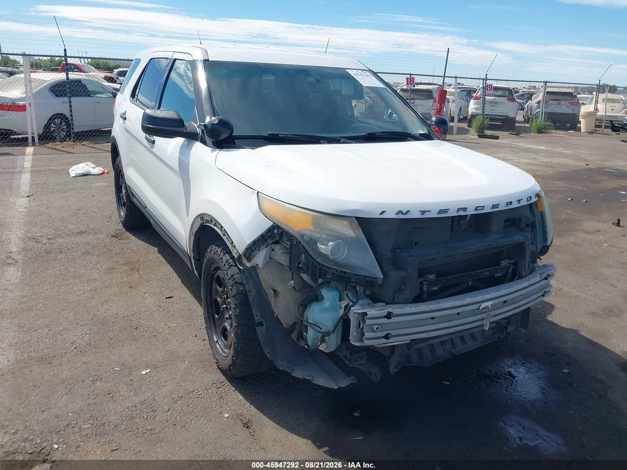 2013 FORD UTILITY POLICE INTERCEPTOR