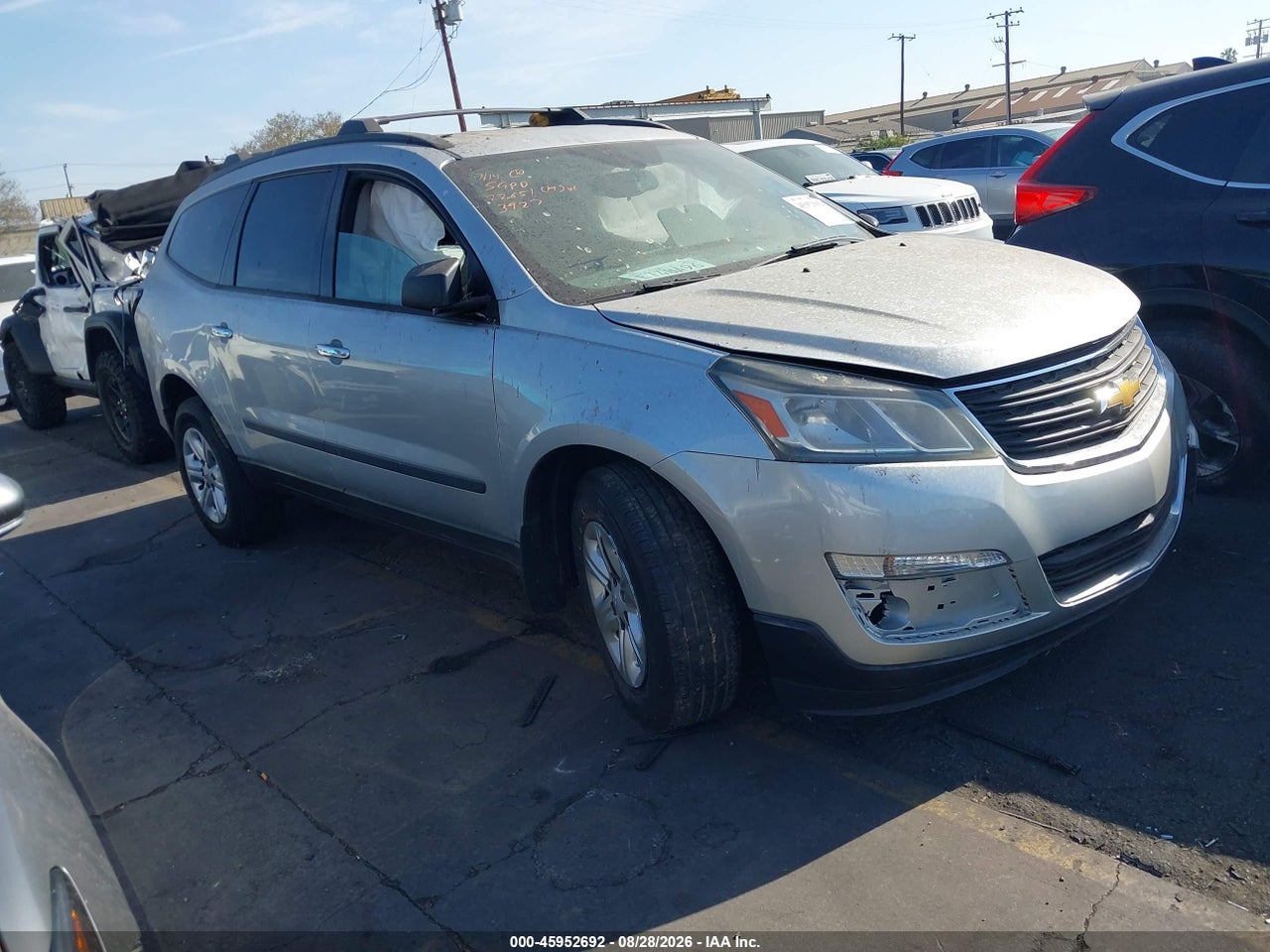 1GNKRFKD3GJ****** · 2016 CHEVROLET TRAVERSE LS