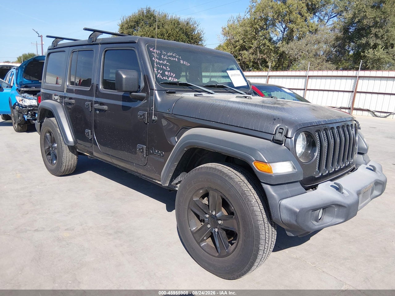 1C4HJXDN4LW****** · 2020 JEEP WRANGLER UNLIMITED SPORT ALTITUDE 4X4