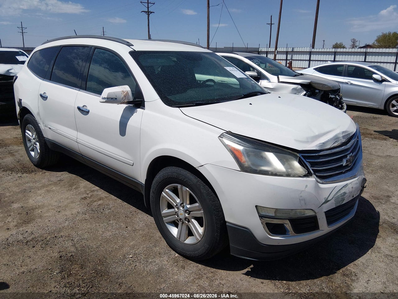 1GNKVGKD9DJ****** · 2013 CHEVROLET TRAVERSE LT