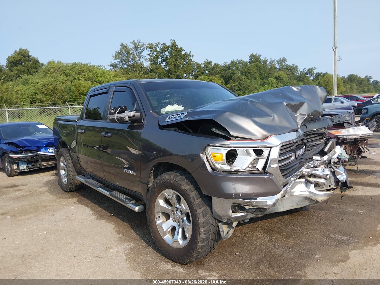 1C6SRFFT4MN****** · 2021 RAM 1500 BIG HORN  4X4 5'7 BOX
