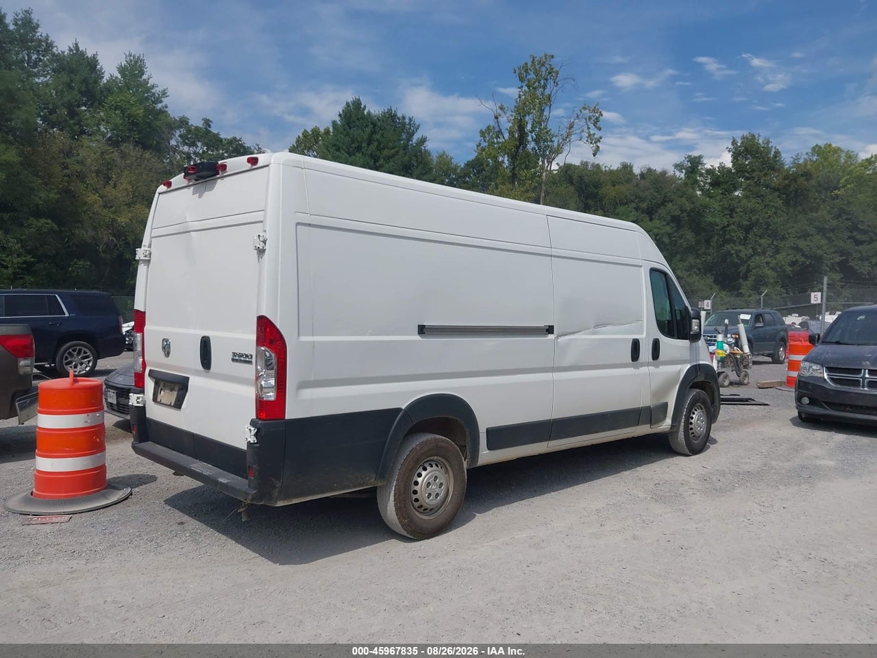 2025 RAM PROMASTER 3500 CARGO VAN TRADESMAN HIGH ROOF 159 WB EXT · 4/11