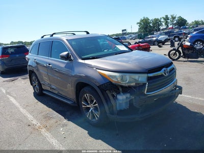 5TDJKRFH8GS****** · 2016 TOYOTA HIGHLANDER XLE V6