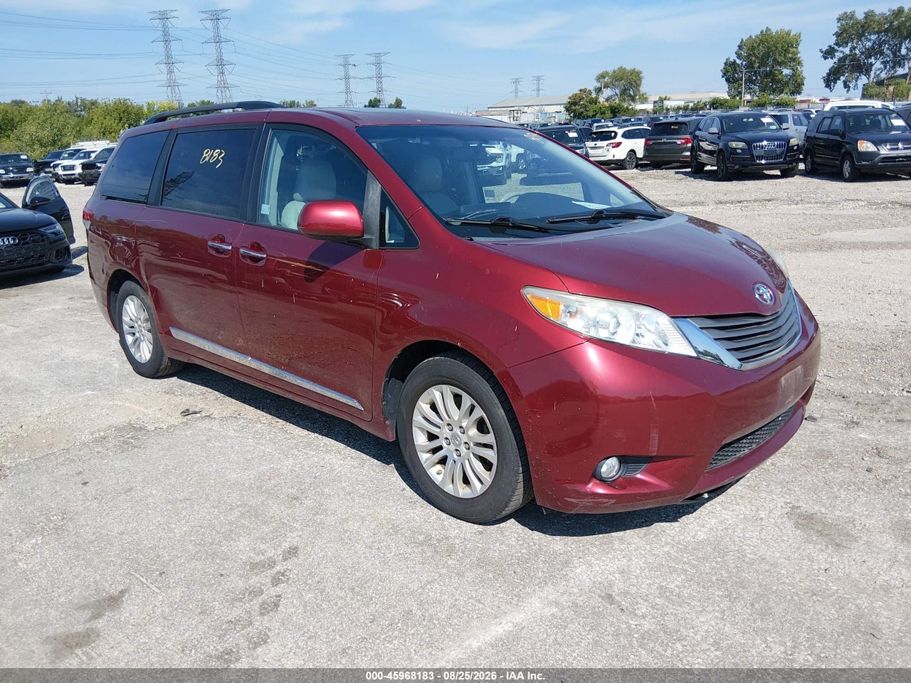 2012 TOYOTA SIENNA XLE V6 8 PASSENGER