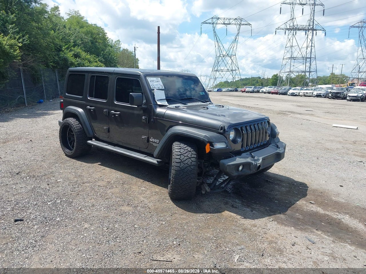 1C4HJXDN1KW****** · 2019 JEEP WRANGLER UNLIMITED SPORT S 4X4