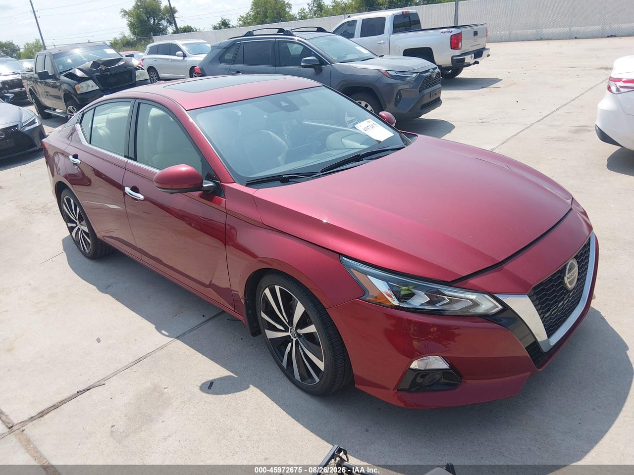 1N4AL4AV5KC****** · 2019 NISSAN ALTIMA 2.0 PLATINUM