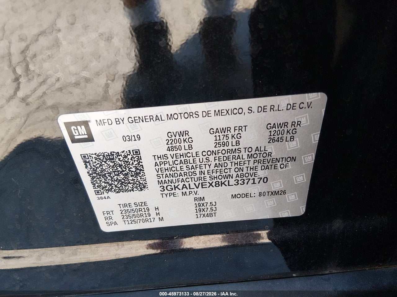 2019 GMC TERRAIN SLT · 9/11