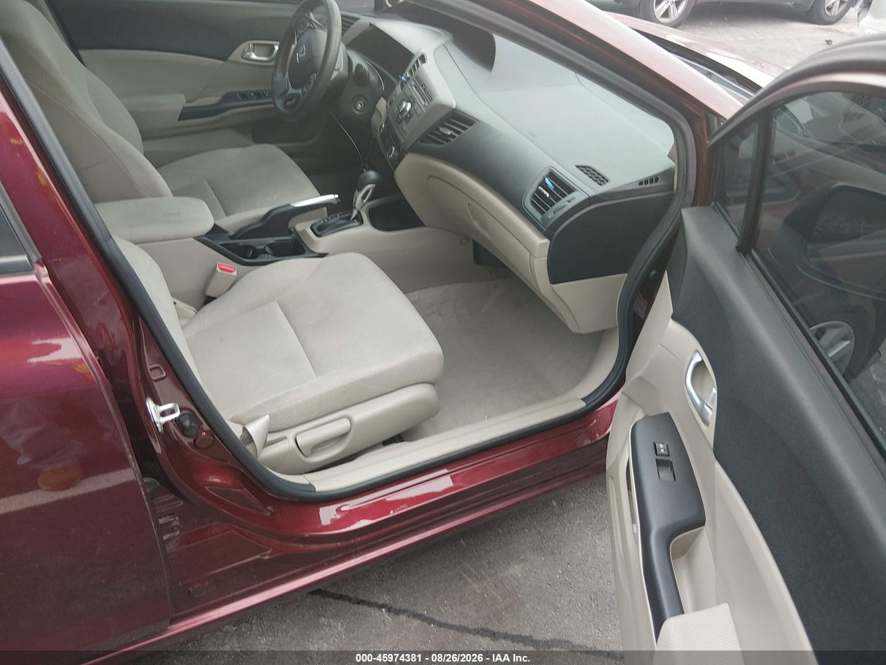 2012 HONDA CIVIC EX · 5/11