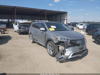 KM8SR4HF3HU****** · 2017 HYUNDAI SANTA FE LIMITED ULTIMATE