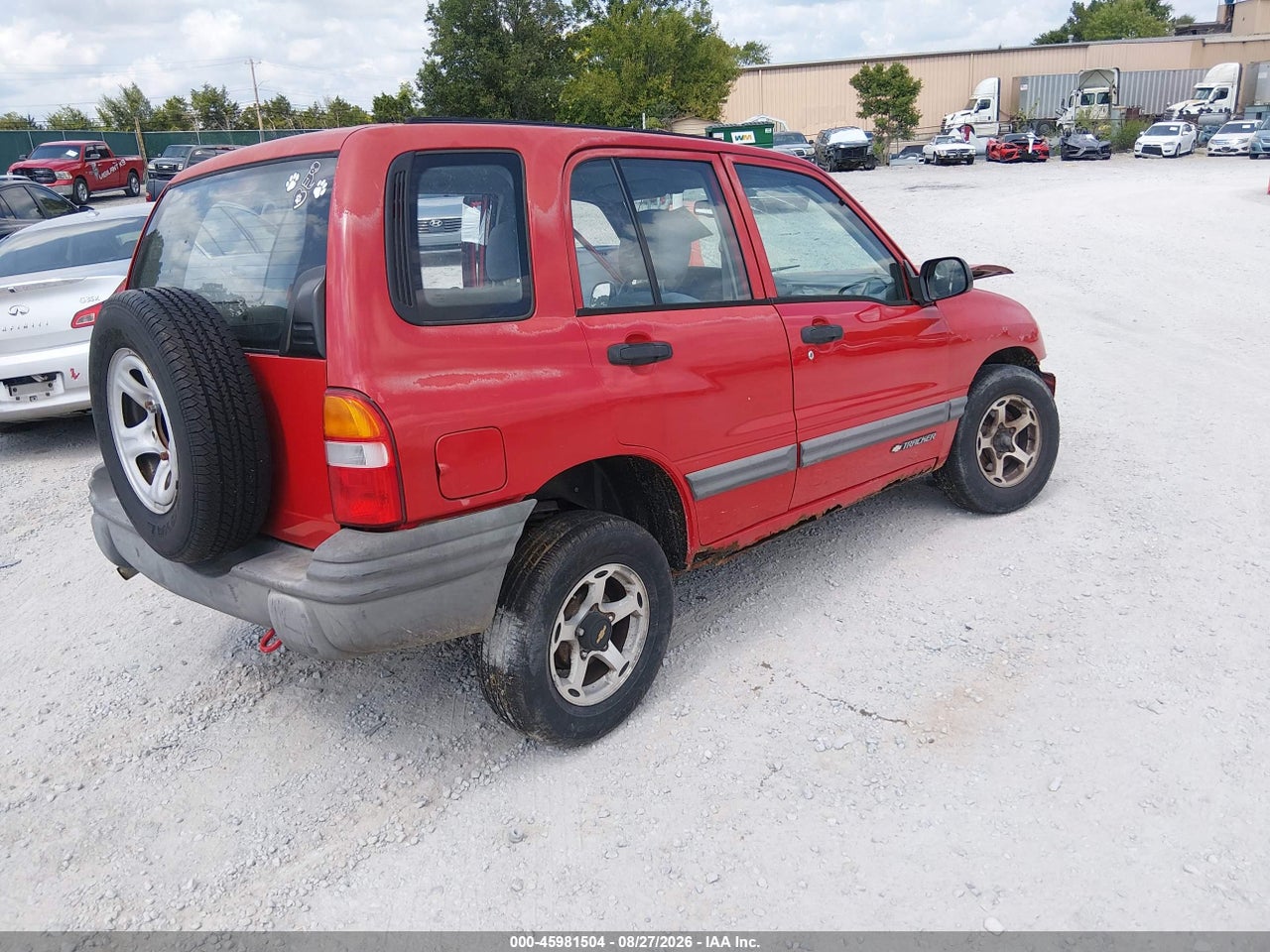 2000 CHEVROLET TRACKER HARD TOP · 4/11