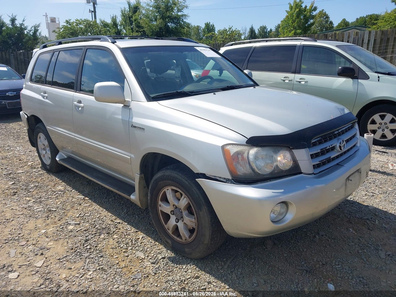 2003 TOYOTA HIGHLANDER LIMITED V6