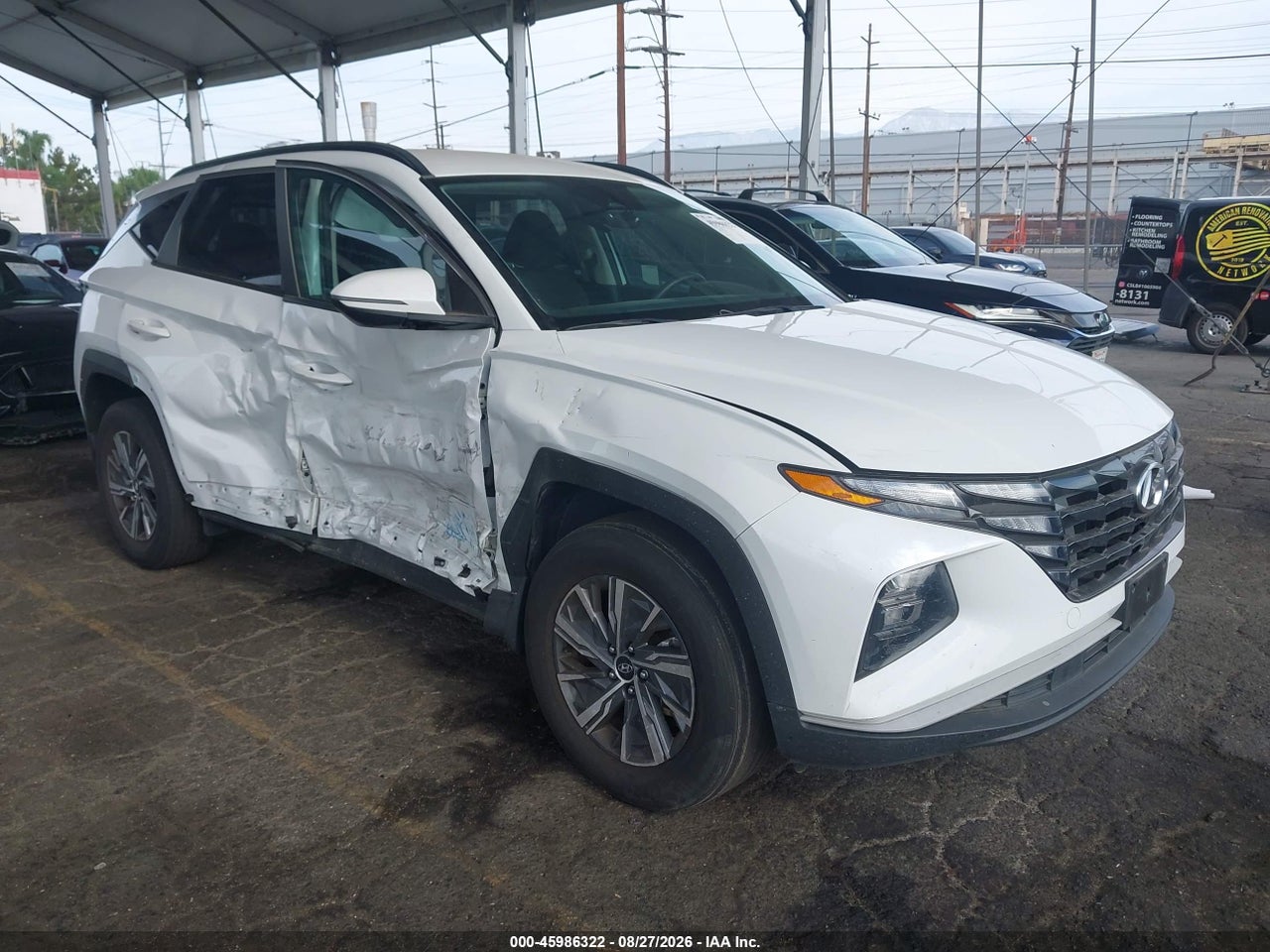 KM8JBCA1XPU****** · 2023 HYUNDAI TUCSON HYBRID BLUE