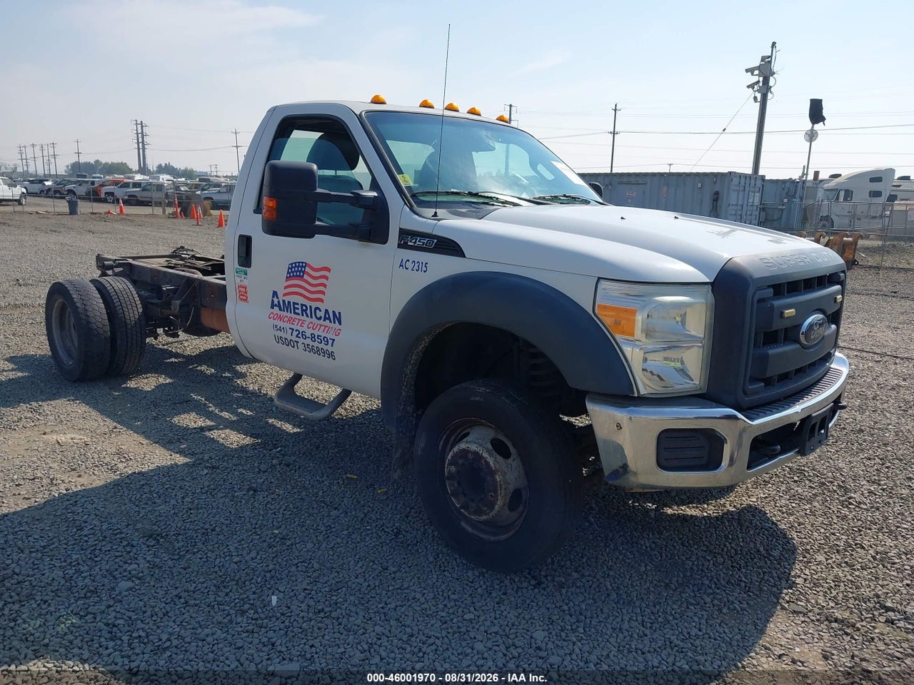 2012 FORD F-450 CHASSIS XL