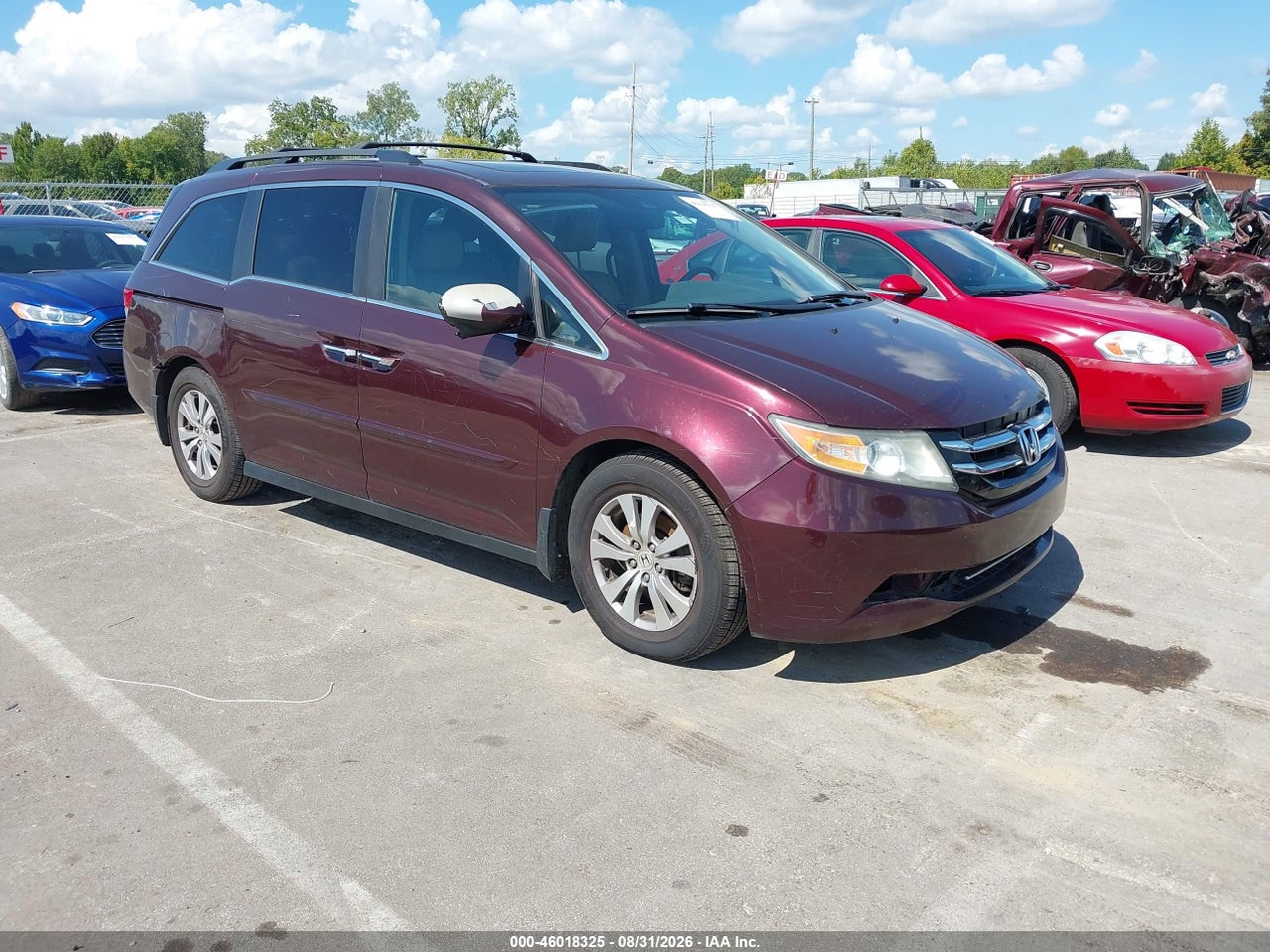 5FNRL5H67EB****** 2014 HONDA ODYSSEY EX-L